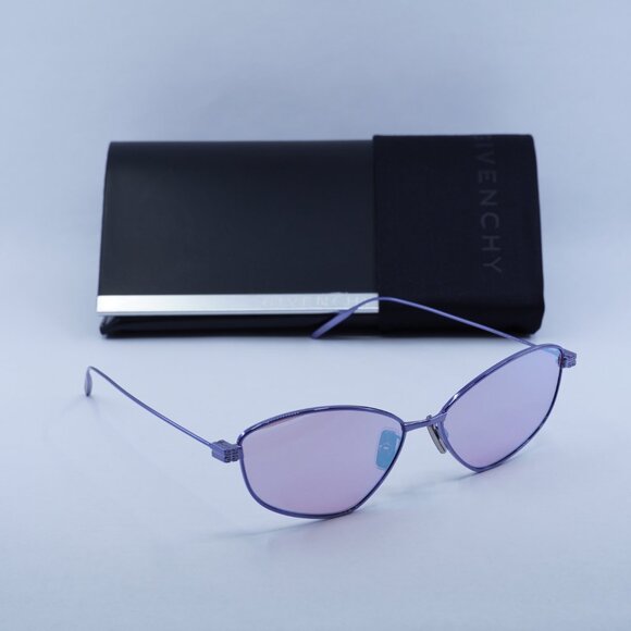 🕶️ New Givenchy GV40059U 84Z Sunglasses - Violet Frame, Purple Lenses - Picture 11 of 11